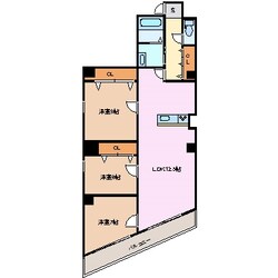 近鉄四日市駅 徒歩3分 7階の物件間取画像